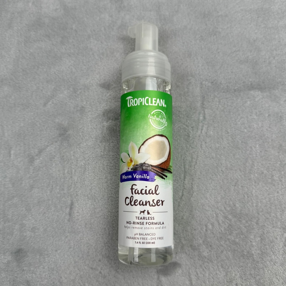 TROPICLEAN Waterless Facial‎ Cleanser Cats Dogs Missing Cap